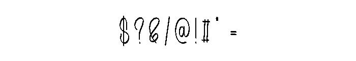 Casberry Font OTHER CHARS