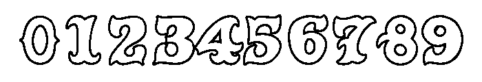 Caskford Hollow Font OTHER CHARS