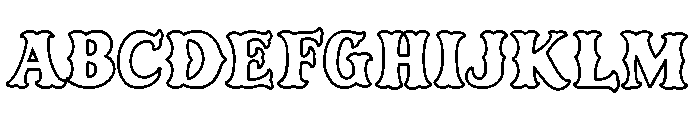 Caskford Hollow Font UPPERCASE