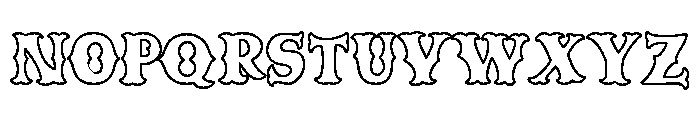 Caskford Hollow Font UPPERCASE