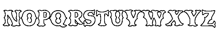Caskford Hollow Font LOWERCASE