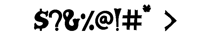 Caskford Stacked Font OTHER CHARS
