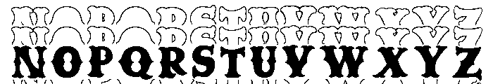Caskford Stacked Font UPPERCASE