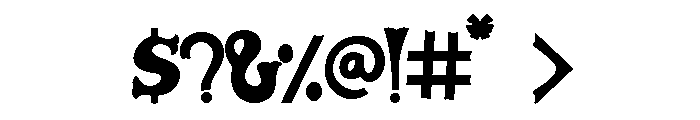 Caskford Varsity Font OTHER CHARS