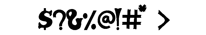Caskford Winter Font OTHER CHARS