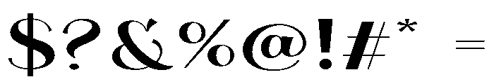 Casova Font OTHER CHARS