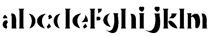 Cassa stencil FONT
