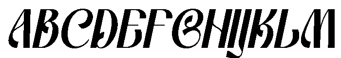 Castela Italic Font UPPERCASE