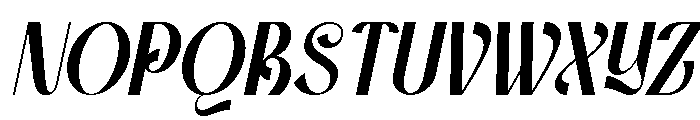 Castela Italic Font UPPERCASE