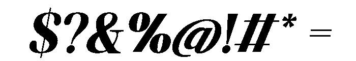 Castina Editorial Cond Slant Font OTHER CHARS