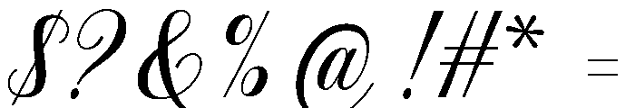 Castina Editorial Script Reg Font OTHER CHARS