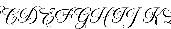 Castina Editorial Script Reg Font UPPERCASE