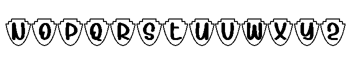 Castle Shield Font LOWERCASE