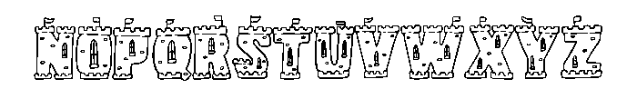 Castle Turret By Squeeb Regular Font LOWERCASE
