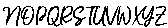 Casual Flow Regular Font UPPERCASE