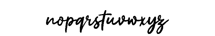 Casual Flow Regular Font LOWERCASE
