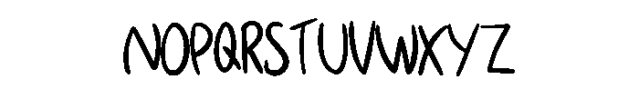 Casual Handwriting By S Regular Font LOWERCASE