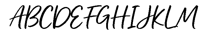 Casual Handwriting Font UPPERCASE