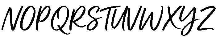 Casual Handwriting Font UPPERCASE