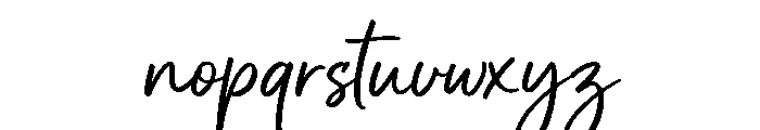 Casual Handwriting Font LOWERCASE