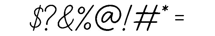 Casual Handwritten Font OTHER CHARS