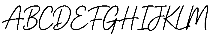 Casual Handwritten Font UPPERCASE