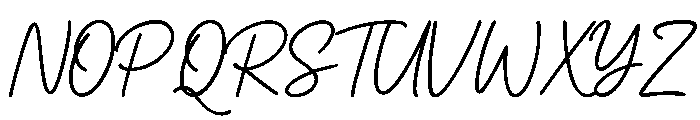 Casual Handwritten Font UPPERCASE