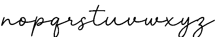 Casual Handwritten Font LOWERCASE
