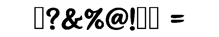 Casual Sketch Regular Font OTHER CHARS