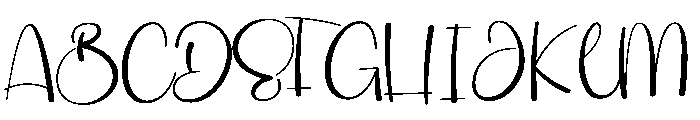 Casualday Font UPPERCASE