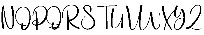Casualday Font UPPERCASE
