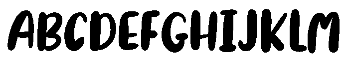 Casually Font UPPERCASE