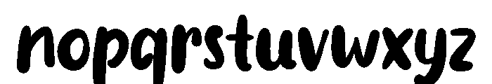 Casually Font LOWERCASE