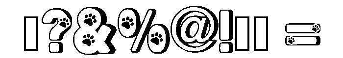 Cat Bold Regular Font OTHER CHARS