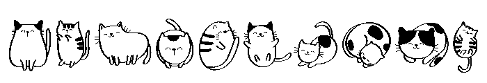 Cat Cartoon Joy Font OTHER CHARS
