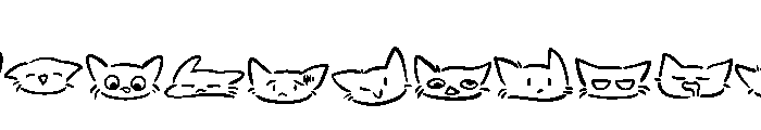 Cat Face Feelings FONT