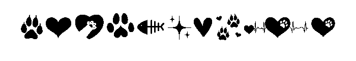 Cat Happy Doodle Font OTHER CHARS