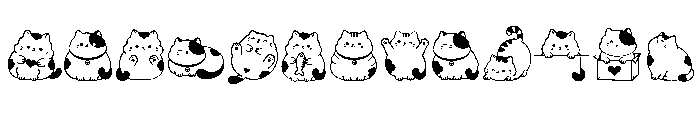 Cat Happy Doodle FONT