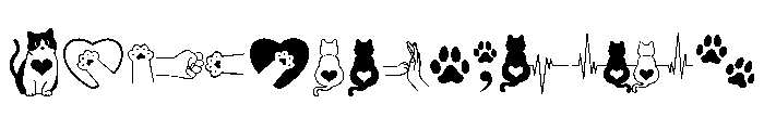 Cat Lovers Club Font UPPERCASE