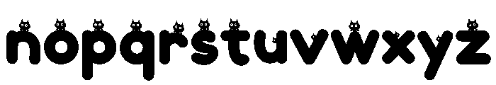 Cat Peek Font LOWERCASE