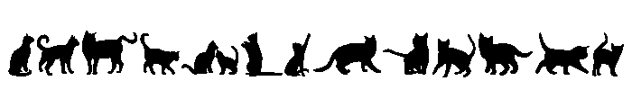 Cat Sihouette FONT