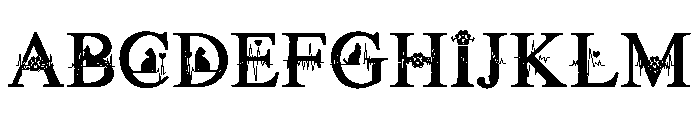 Cat love beat Font UPPERCASE