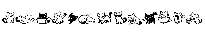 Cat minimal font23 Font UPPERCASE