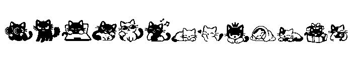 Cat minimal font23 FONT