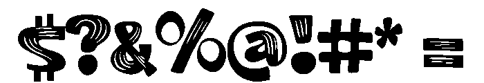 Cat scratch Font OTHER CHARS
