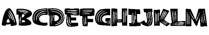 Cat scratch Font UPPERCASE