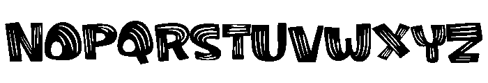 Cat scratch Font UPPERCASE