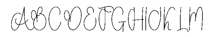 Catalina Handmade Font UPPERCASE