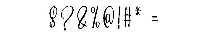 Cataline Calligraphy Font OTHER CHARS