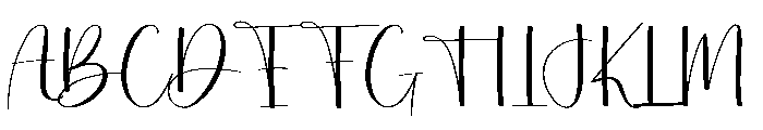 Cataline Calligraphy Font UPPERCASE